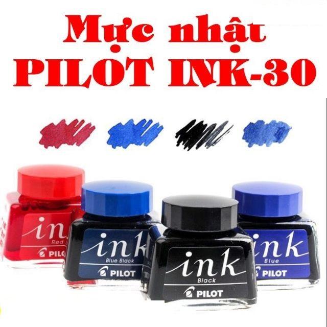 Mực Ink Pilot 30ml, Luyện Chữ Đẹp, mựcbút máy Preppy, Nhanh khô, không phai, không lắng cặn - Loki