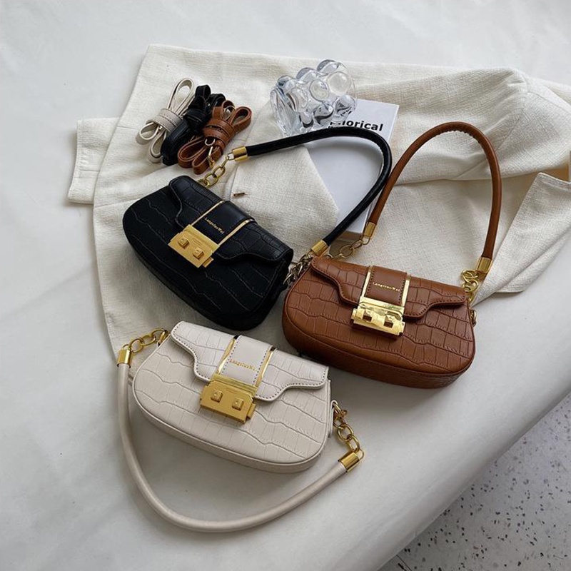 Túi Đeo Chéo Hình Vuông Nhỏ Họa Tiết Vân Đá Phong Cách Hàn Quốc Cho Nữ