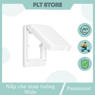 Mặt vuông có nắp che mưa IP43 chuẩn BS dùng cho công tắc Panasonic WBC8981SW dòng Wide
