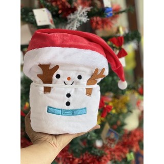 Chăn noel kèm nón.