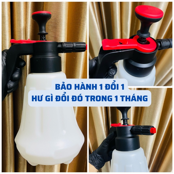 COMBO XÀ BÔNG KHÔNG CHẠM BZ + BÌNH XỊT RỬA XE BỌT TUYẾT, Bộ 5 cọ rửa xe, Bao tay san hô,Khăn 3M