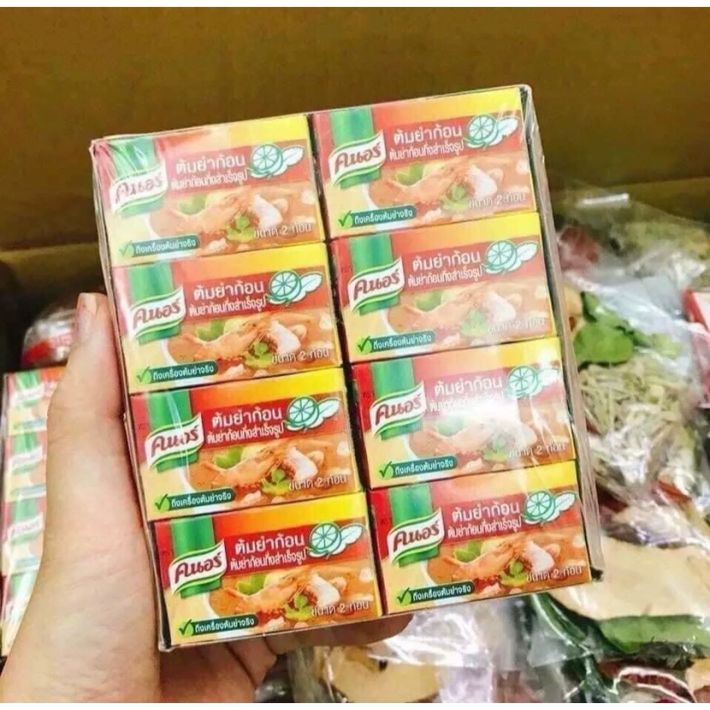 Viên cốt lẩu Tomyum Knorr chua cay Thái Lan 1 viên