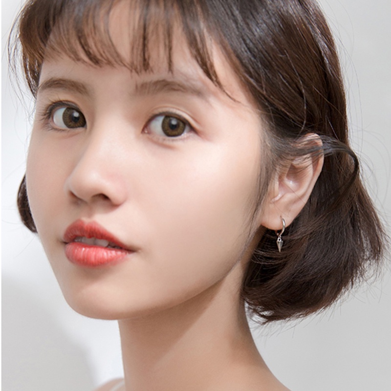 1 Đôi Bông Tai Hình Học Phong Cách Hip Hop Punk Cá Tính