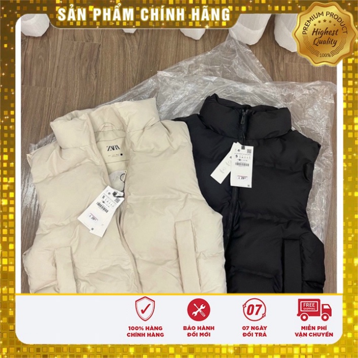 Áo gile phao Za.ra chần bông