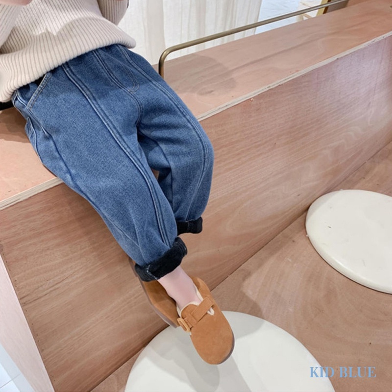 Quần Yếm Jeans Phong Cách Hàn Quốc Xinh Xắn Cho Bé