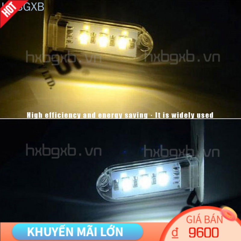 Đèn Led Usb 3000k 7000k 3 Bóng Cho Máy Tính, Laptop