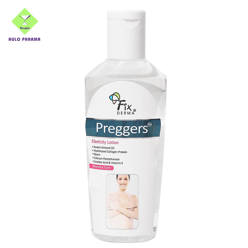 Lotion Dưỡng Ẩm Giảm Vết Rạn Da Cho Bầu Và Phụ Nữ Sau Sinh Fixderma Preggers Elasticity Lotion 100ml