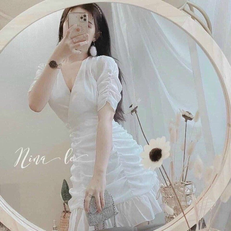 ĐẦM DỰ TIỆC NHÚN ĐUÔI CÁ GB8