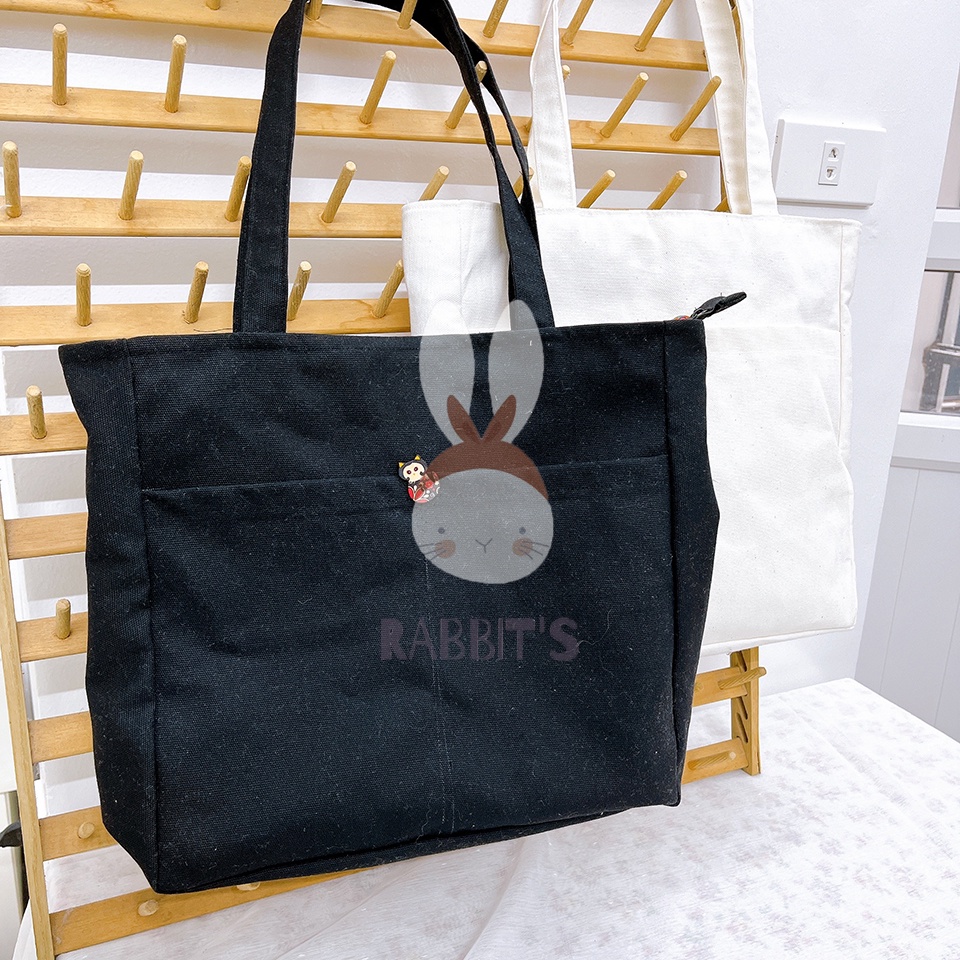 Túi Xách Đeo Vai Vải Canvas Phong Cách Vintage Hàn Quốc