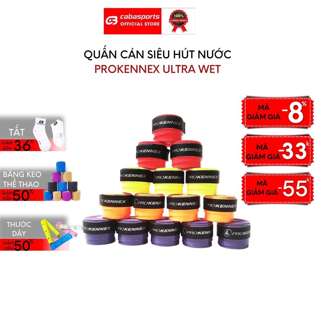 Quấn cán vợt cầu lông ProKennex chính hãng, cuốn cán vợt cầu lông tennis nhập khẩu Đài Loan
