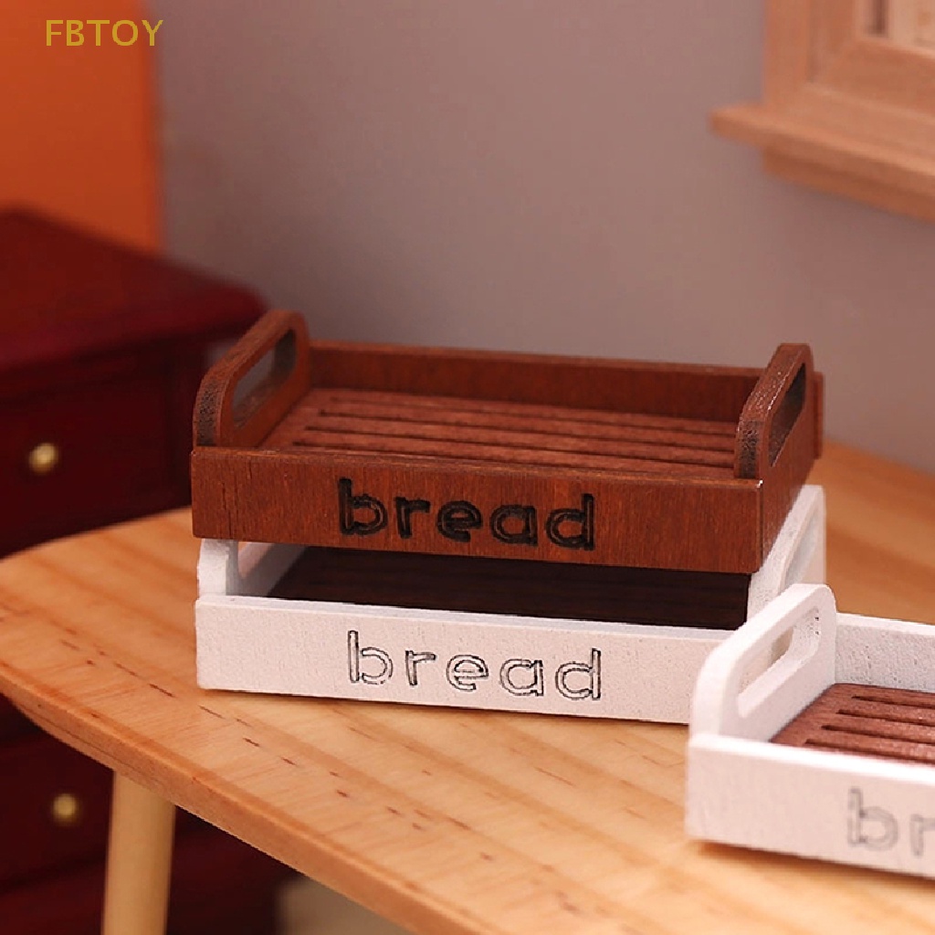 Mô Hình Giỏ Bánh Mì Mini Tỉ Lệ 1: 12 Trang Trí Nhà Cửa