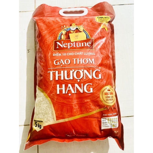 Túi gạo thơm Thượng hạng NEPTUNE đặc sản gạo ngon bao 5 kg