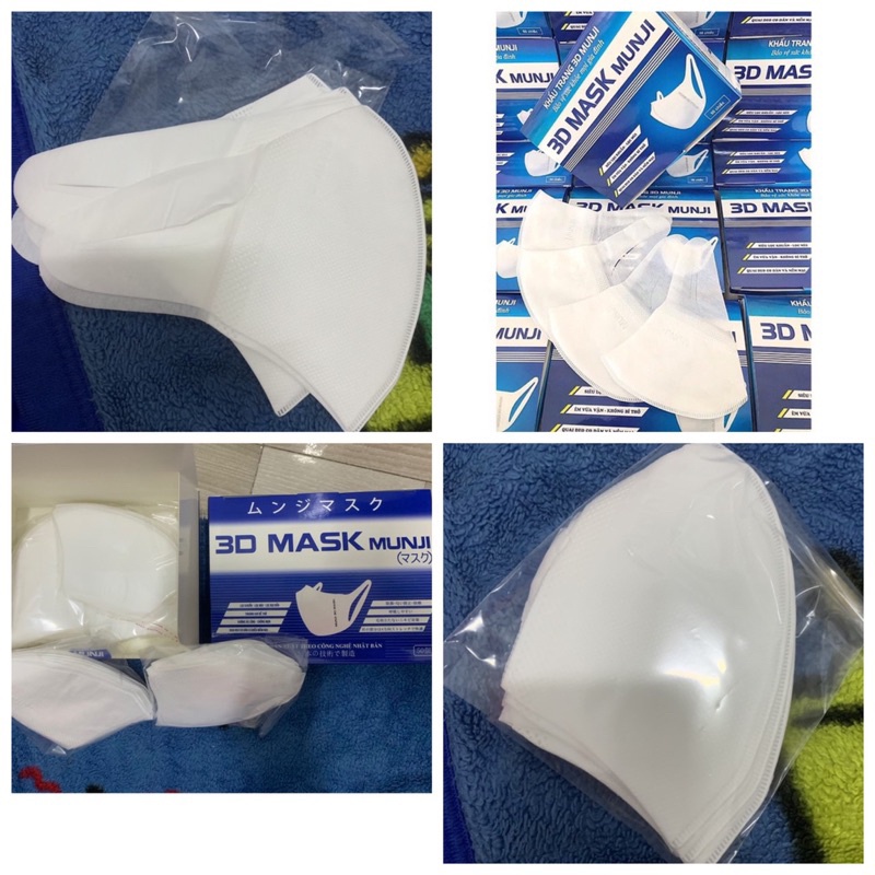 Khẩu Trang 3D MUNJI  dễ thở , Đáng yêu