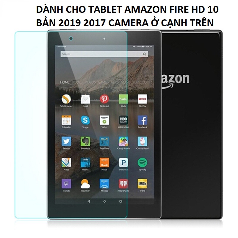 Kính cường lực Amazon Kindle Fire HD10 2017/2019 bảo vệ màn hình