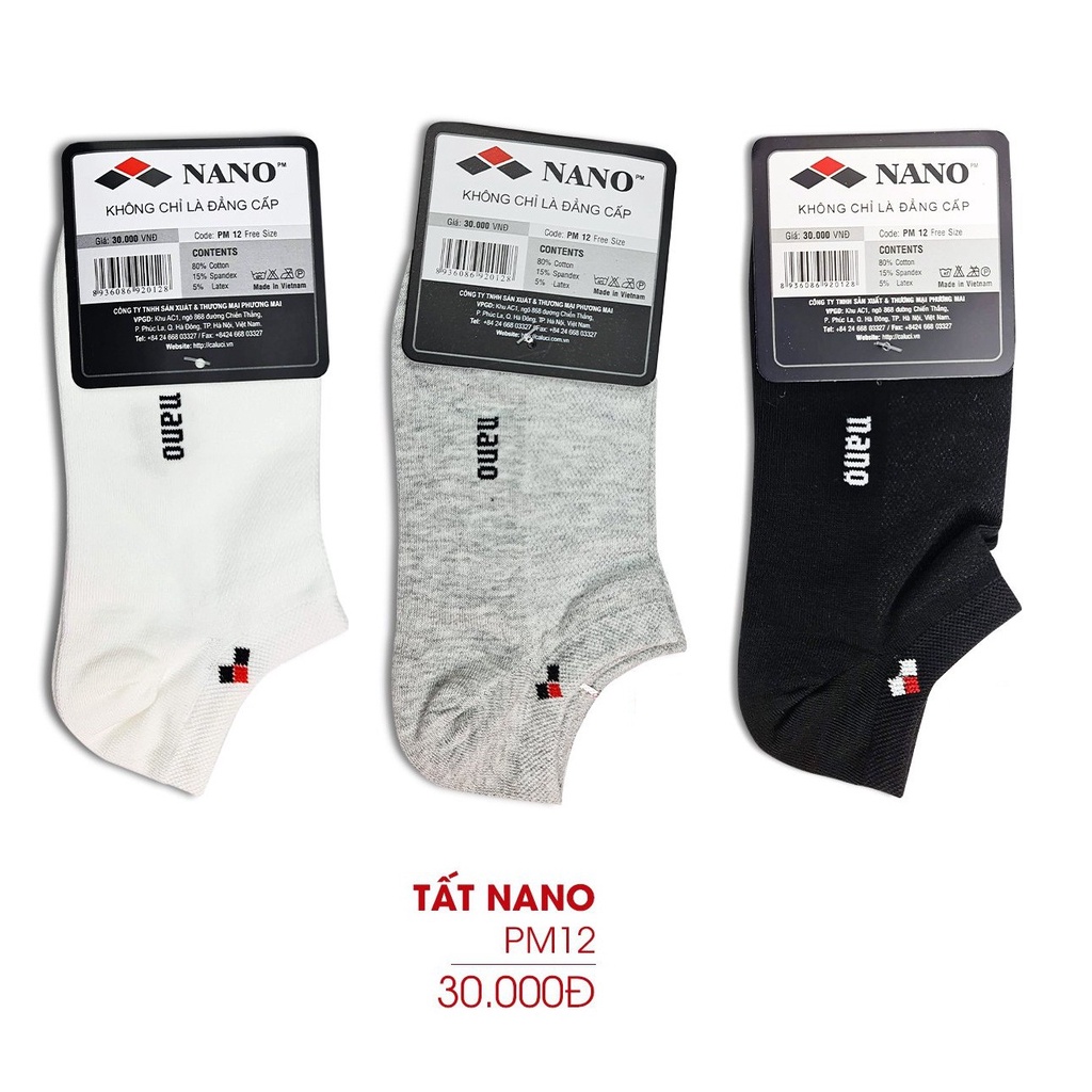 Tất nam Nano Caluci PM12 Free Size Việt Nam