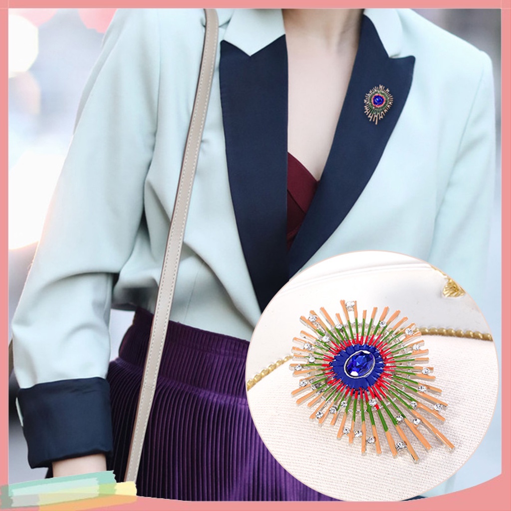 Ghim Cài Áo Hình Hoa Đính Kim Cương Giả Thời Trang Cho Nữ