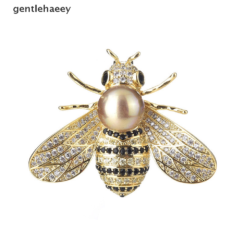 Trâm Cài Áo Hình Con Ong Đính Đá Pha Lê Thanh Lịch