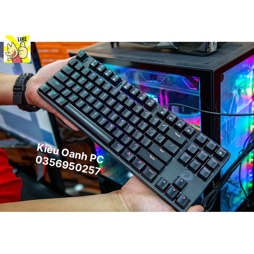 Bàn phím cơ DAREU EK87 PINK / WHITE / black Gaming | BigBuy360 - bigbuy360.vn