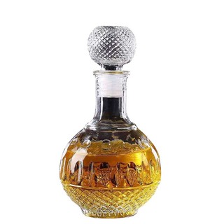 Chai thủy tinh tròn chấm bi 900ml