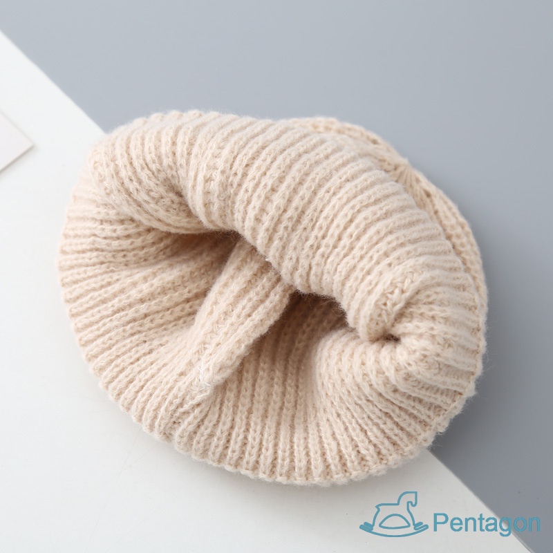 Mũ Trùm Đầu Màu Trơn Co Giãn Dễ Thương Cho Bé