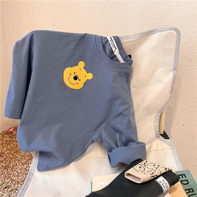 Áo Thun Cotton Tay Dài Dáng Rộng Mẫu Mới 2022 Thời Trang Xuân Thu Cho Bé