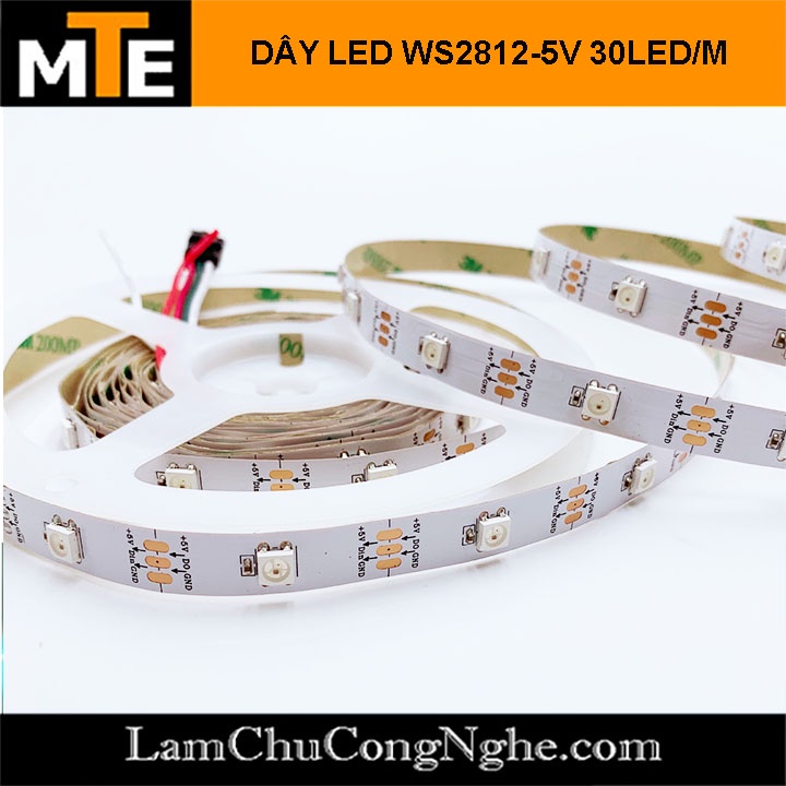 Dây led dán đổi màu WS2812-5V 30 LED/M