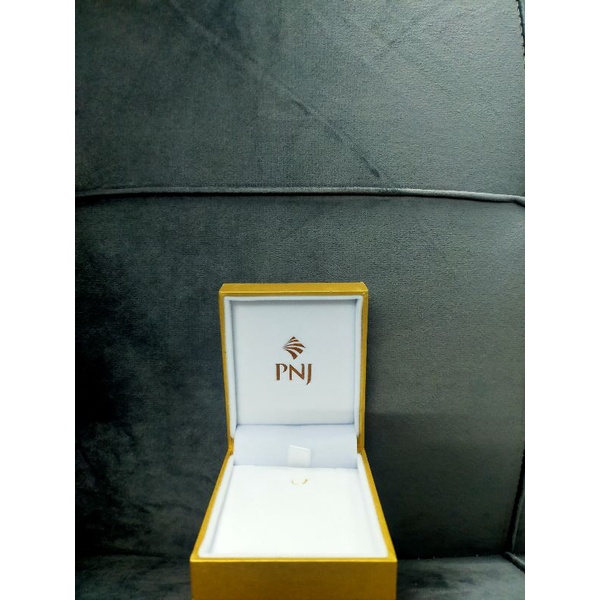 Hộp đựng dây chuyền hoặc vòng tay PNJ kèm túi giấy nhỏ (xanh)