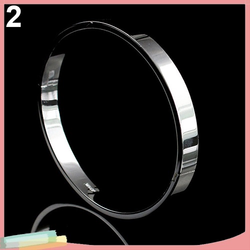 Vòng tay thép titan màu trơn kiểu dáng đơn giản cho nam và nữ