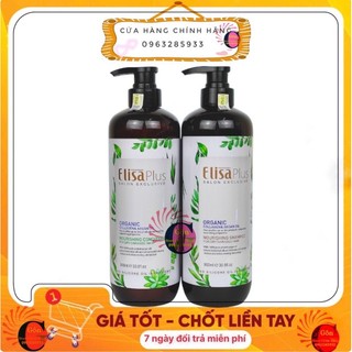 Gội xả chăm sóc tóc cao cấp toàn diện elisa plus 900ml x 2