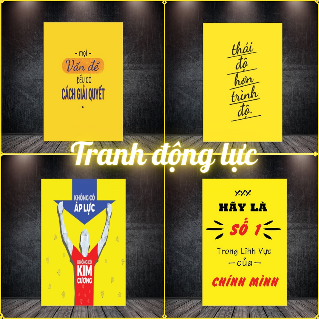 Tranh Cổ Động, Tranh Slogan văn phòng tạo động lực, giúp nâng cao tình thần làm việc của đội nhóm | 3H
