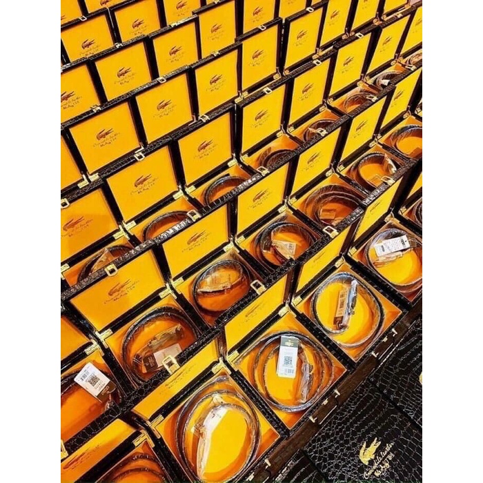 Thắt lưng da cá sấu nam hàng full hộp đẹp xuất sắt
