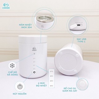 MÁY HÂM SỮA DI ĐỘNG CHIBE CB020