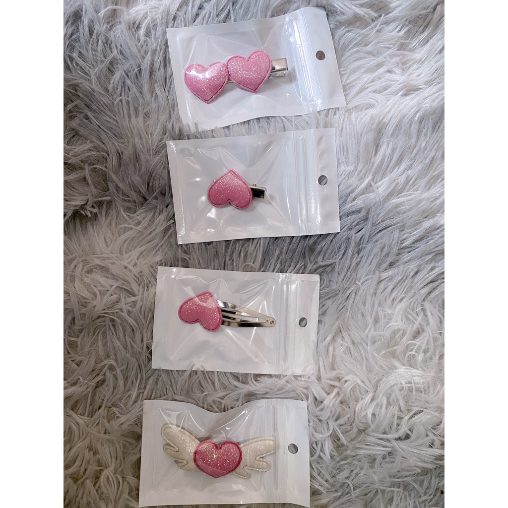 Kẹp Tóc Hình Đôi Cánh Thiên Thần Màu Hồng Lấp Lánh