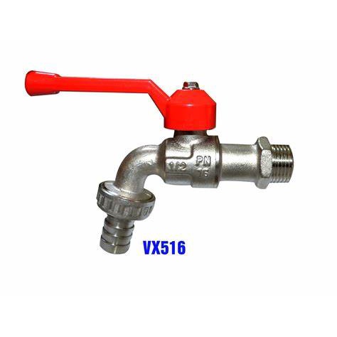 Vòi hồ xả nước Sanwa tay gạt 1/2 phi 21