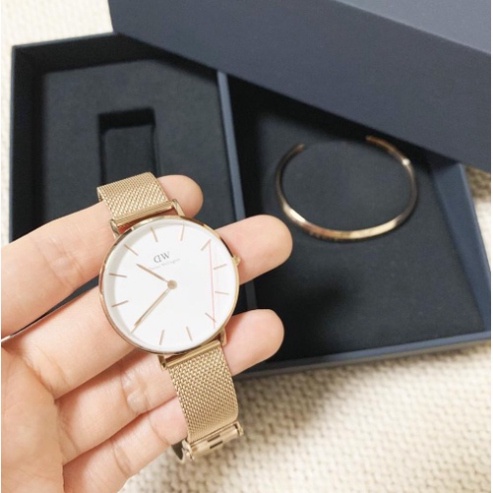 . Đồng Hồ Nữ Daniel Wellington Classic Petite Melrose White + Vòng Tay DW Cuff Chính Hãng - DanielStoreVn . | BigBuy360 - bigbuy360.vn