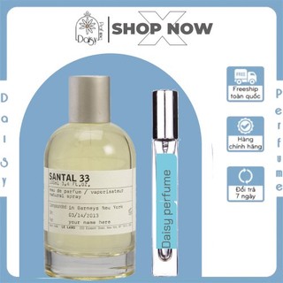 ⁻ᴰᵃᶦˢʸ⁻ nước hoa niche cao cấp santal 33 lᴇ lᴀʙᴏ và another 13 chai 10ml
