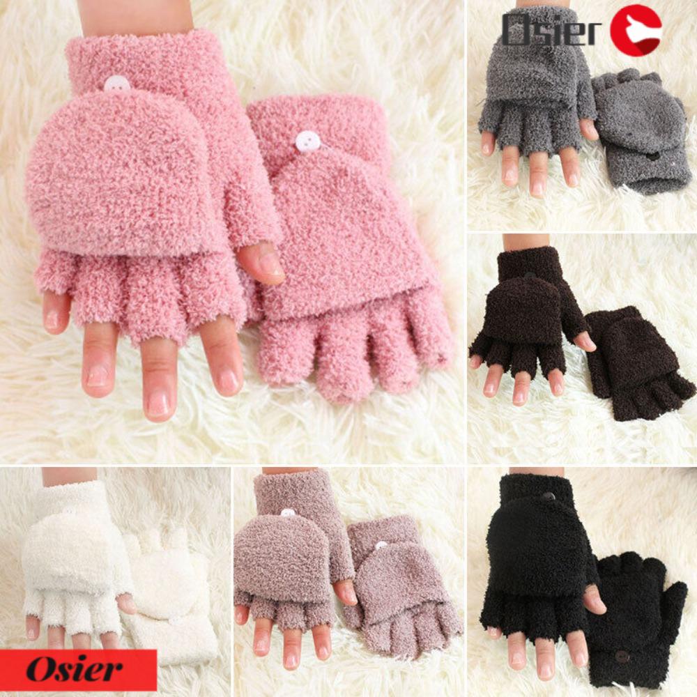 Găng Tay Hở Ngón 2 Trong 1 Giữ Ấm Tiện Dụng