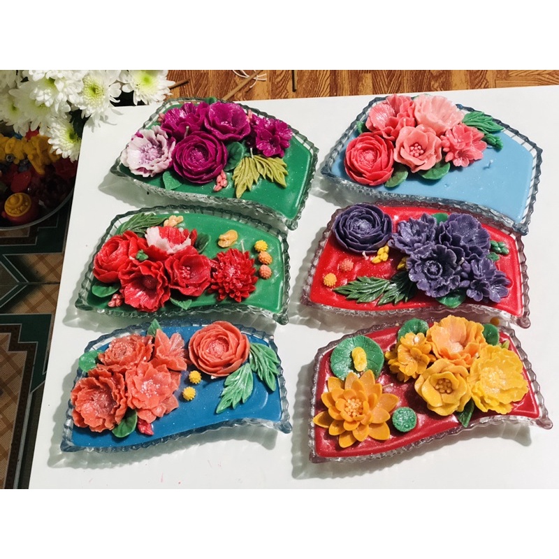 Nến hoa - Nến bơ - Nến organic - Nến thủ công không khói