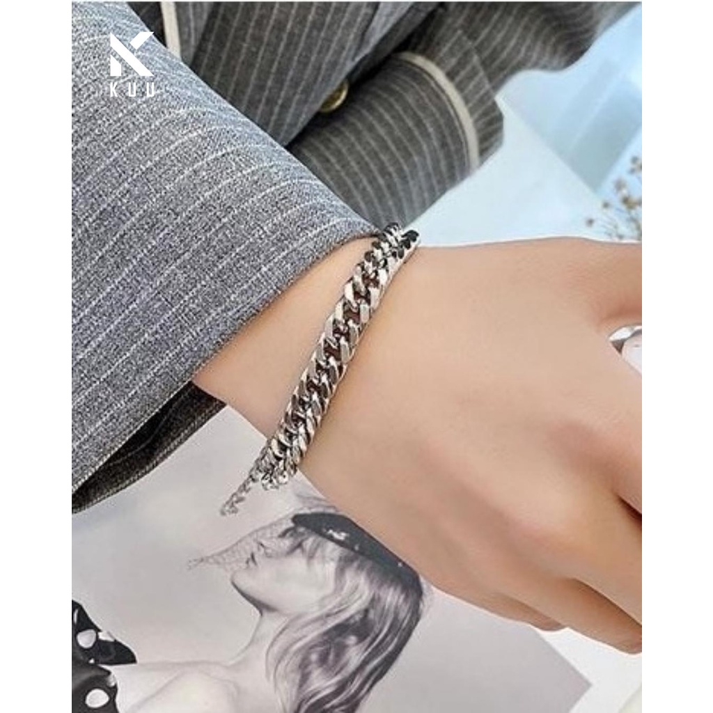 [LÌ XÌ VÒNG CỔ] Combo Nhẫn Eagle + Vòng tay TIN + Vòng cổ Xích Trơn VB - KuuClothes