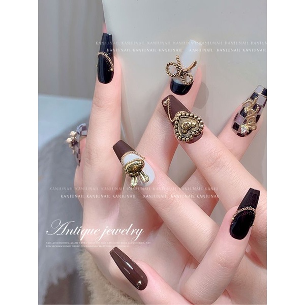 Charm gắn móng tay,trang trí móng tay loại thỏ,tim,gấu,hoa 5 cánh