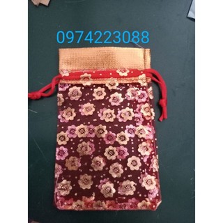 100 túi Lộc đỏ + túi bóng zip đựng vòng tay, gạo muối diêm đầu năm