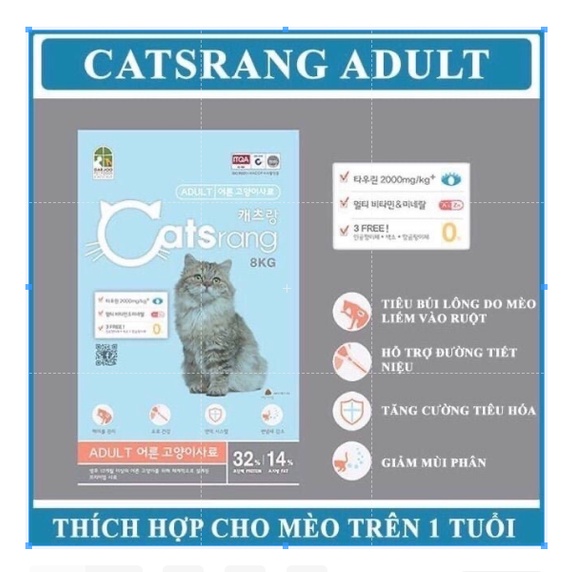Catsrang adult 1.5kg thức ăn mèo trưởng thành - Petshop 79