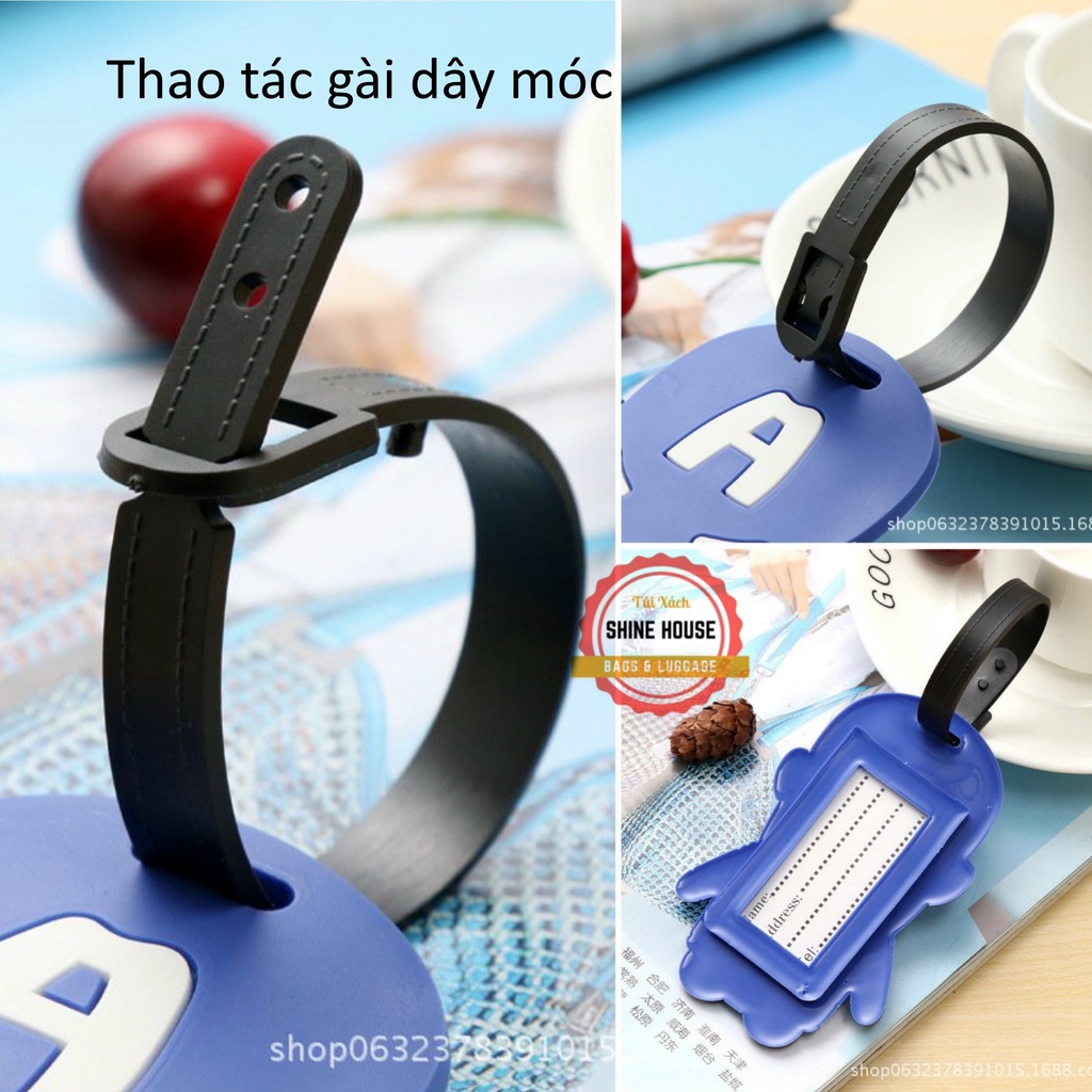 [Loại Dày Đẹp] Thẻ Hành Lý Bảng Tên Nametag Địa Điểm Du Lịch Dành Cho Vali/ Balo Chống Thất Lạc - Shine House