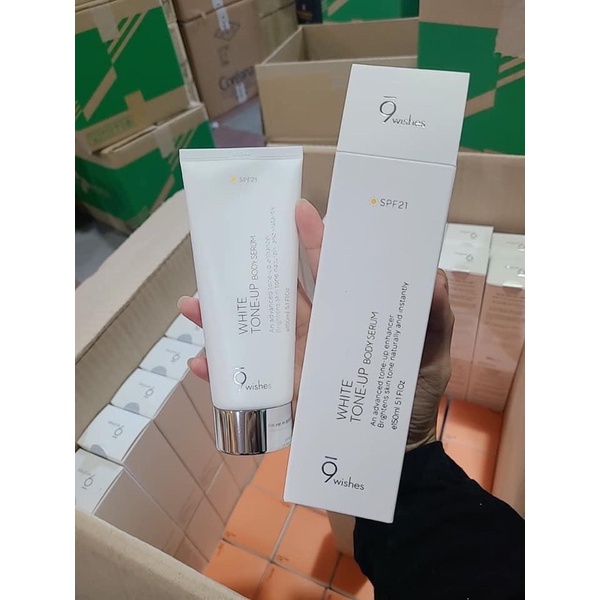 Kem White Tone Up Body Serum 9Wishes