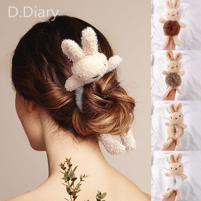 Dây Buộc Tóc Cao Su Đính Gấu Nhồi Bông Dễ Thương Cho Nữ