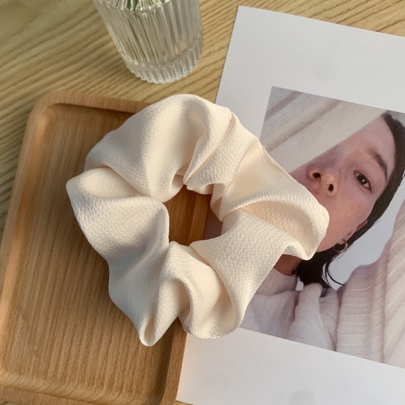 Dây Buộc Tóc satin Màu Sắc Đơn Giản Cỡ Lớn Cho Nữ