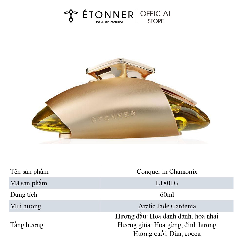 Nước Hoa Ô Tô Cao Cấp Chính Hãng Nhập Khẩu Khử Mùi Xe Hơi ETONNER E1801D