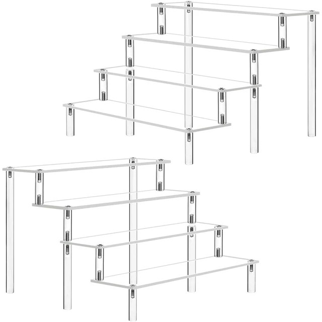 Kệ mica trưng bày nhiều tầng 30x8x5cm mỗi tầng - nhiều kích thước - nhiều màu