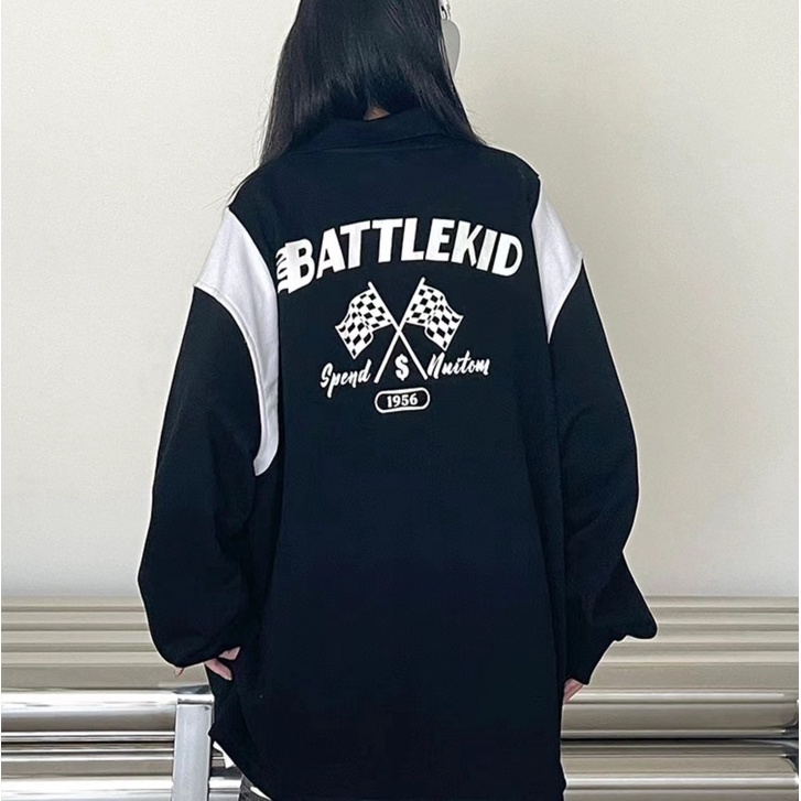 Áo Sweater Polo Nam Nữ Form Rộng Unisex