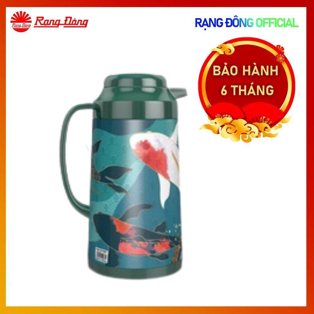 Phích Tết đựng nước Rạng Đông 1 lít Hoa văn đẹp mắt độc đáo RD 1040 TS